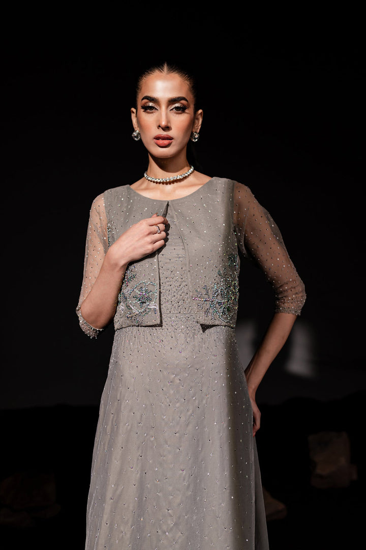 Batik | Desire Formal Dresses | Steel - Hoorain Designer Wear - Pakistani Ladies Branded Stitched Clothes in United Kingdom, United states, CA and Australia