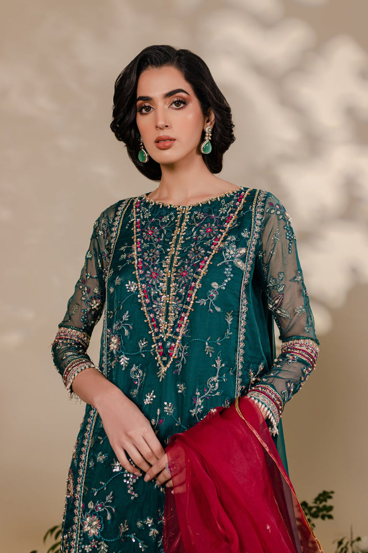 Batik | Desire Formal Dresses | Teal Nousha - Pakistani Clothes for women, in United Kingdom and United States