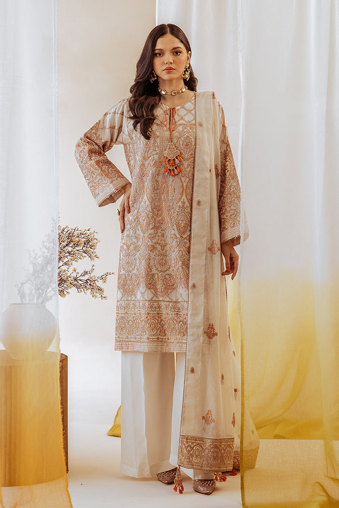 Beechtree | Luxe S’24 | OYSTER BLOOM - Hoorain Designer Wear - Pakistani Designer Clothes for women, in United Kingdom, United states, CA and Australia