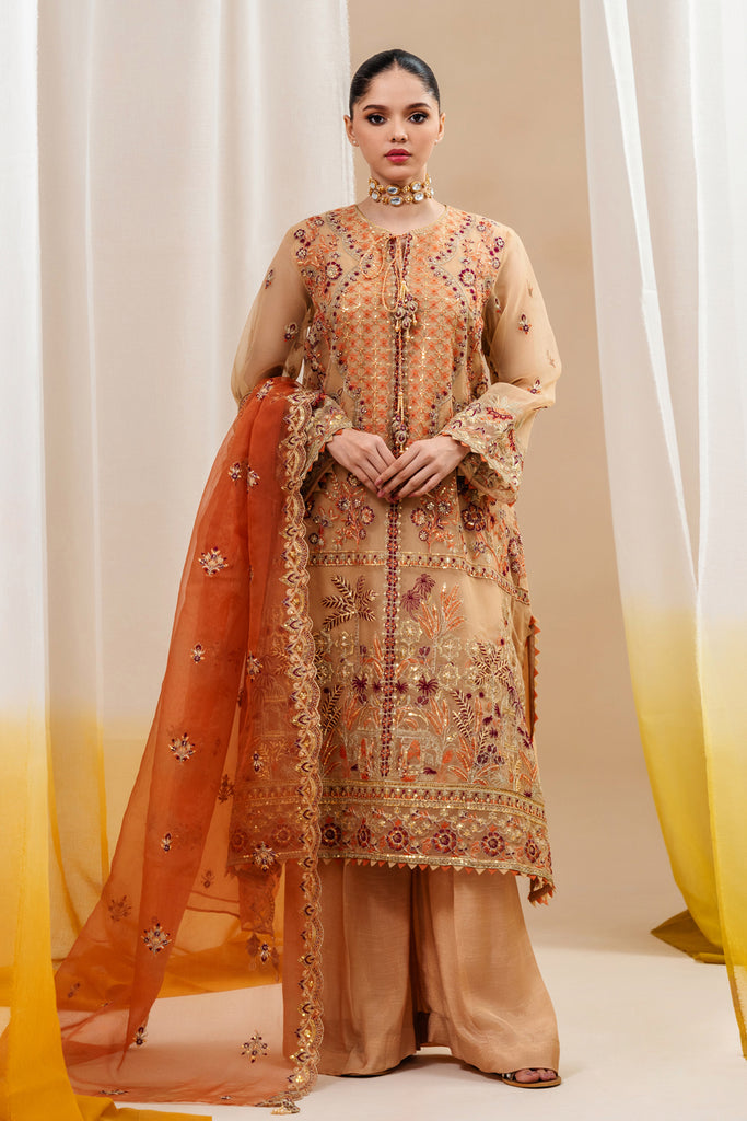 Beechtree | Luxe S’24 | SAFFRON BLOSSOM - Pakistani Clothes for women, in United Kingdom and United States