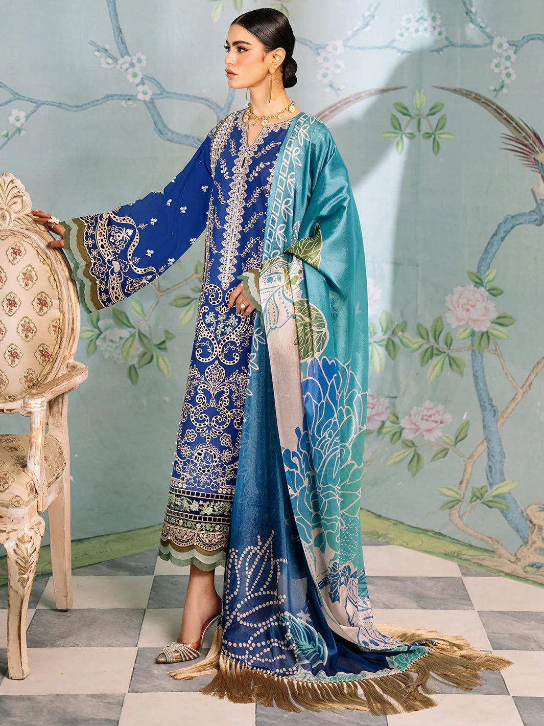 Bin Ilyas | La Hira Spring Summer 24 | 202-A - Pakistani Clothes for women, in United Kingdom and United States