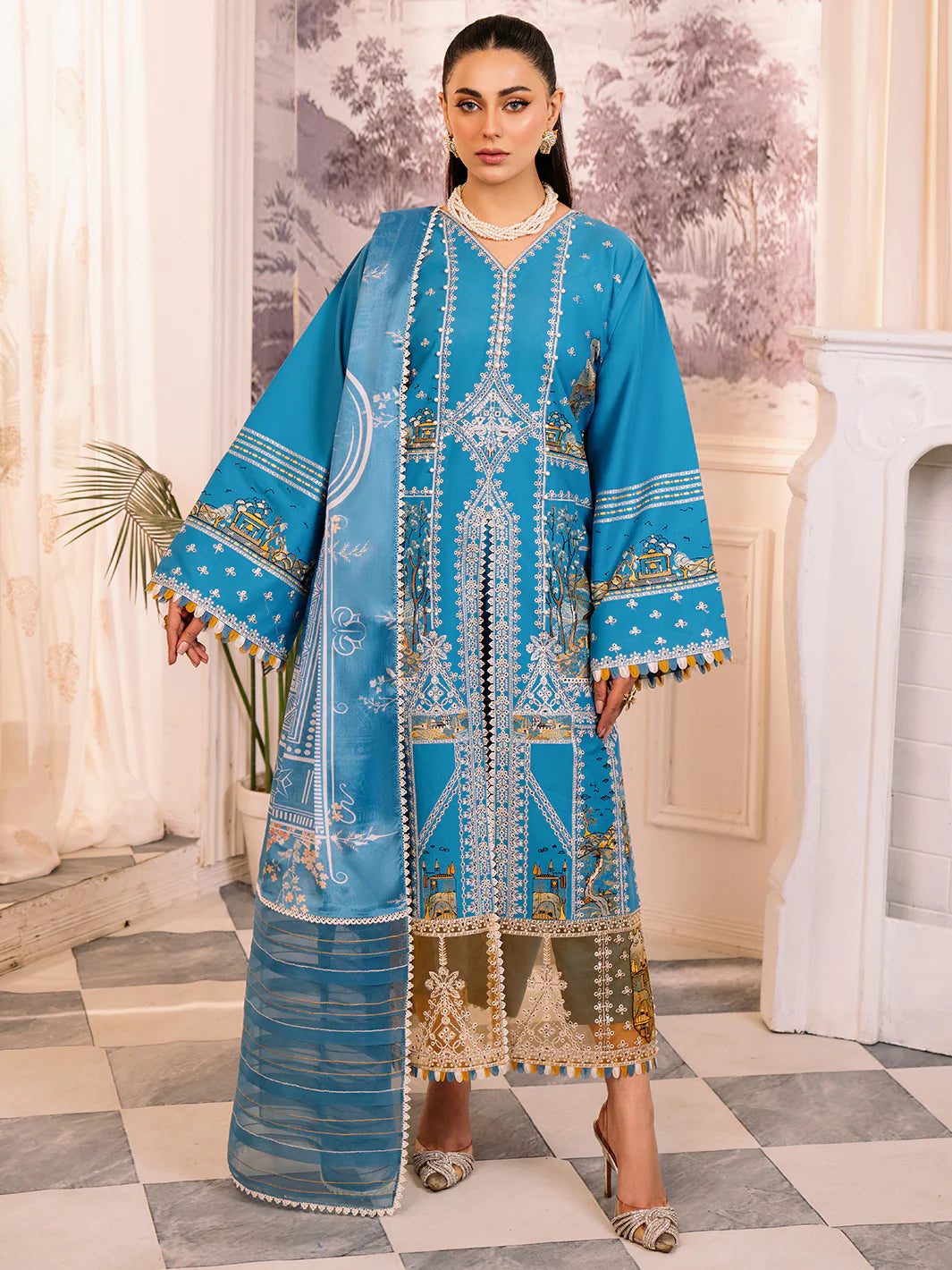 Bin Ilyas | La Hira Spring Summer 24 | 206-B - Pakistani Clothes for women, in United Kingdom and United States