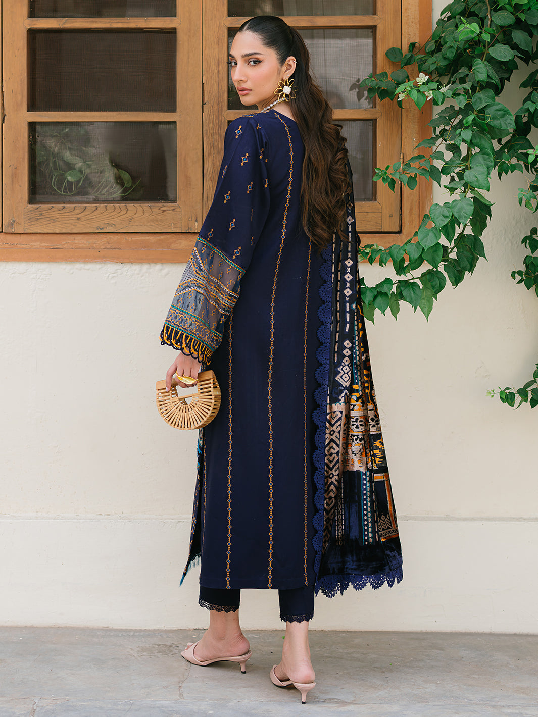 Bin Ilyas | Olivia Embroidered Winter 24 |  522 - A