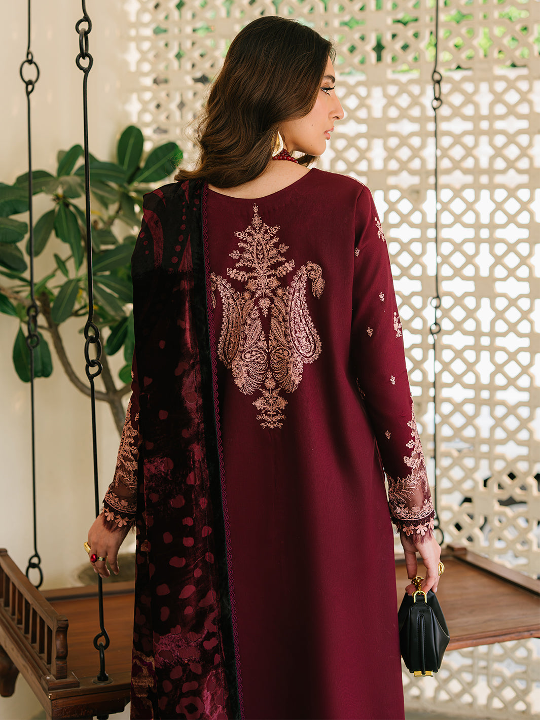 Bin Ilyas | Olivia Embroidered Winter 24 |  523 - A