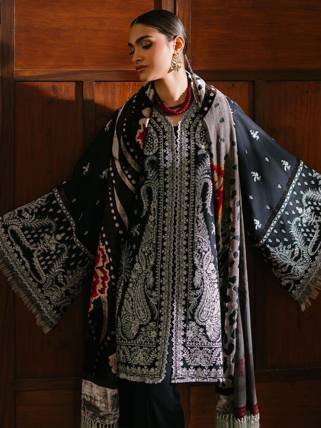 Bin Ilyas | Olivia Embroidered Winter 24 |  523 - B