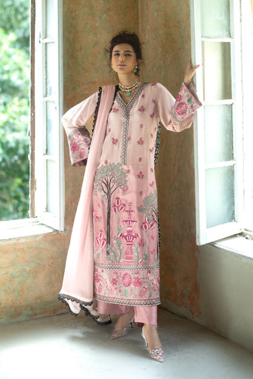 Zainab Chottani | Summer Edition 26 | Blush Serenade Long Shirt