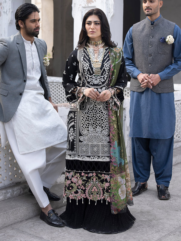Mahnur | Mahrukh Luxury Lawn 24 | CAMELIA - Hoorain Designer Wear - Pakistani Ladies Branded Stitched Clothes in United Kingdom, United states, CA and Australia
