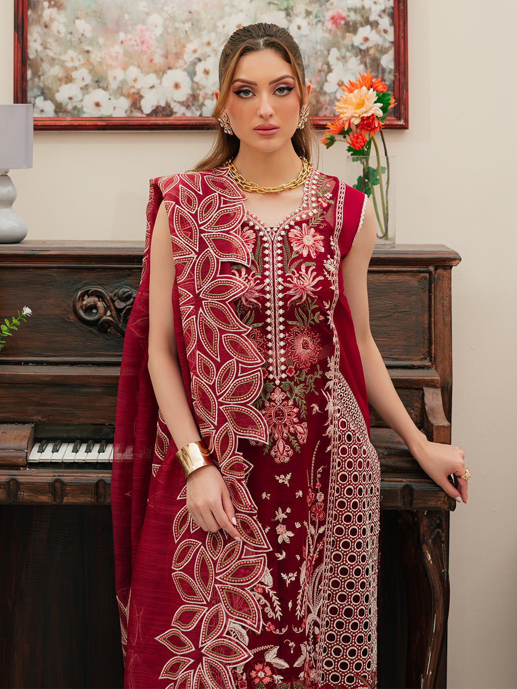 Mahnur | Allenura Luxury Lawn 24 | CELESTIAL - Pakistani Clothes for women, in United Kingdom and United States