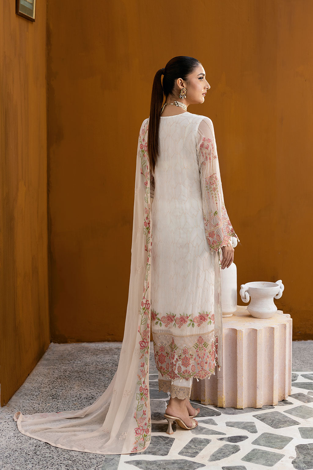 Ramsha | Chevron Chiffon Collection | A-1011