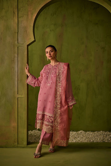 Dhanak | Festive Formals | SS24DU-3193 PINK 3Pcs