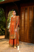 Dhanak | Bridal Couture | HF-3001 RUST - Pakistani Clothes for women, in United Kingdom and United States