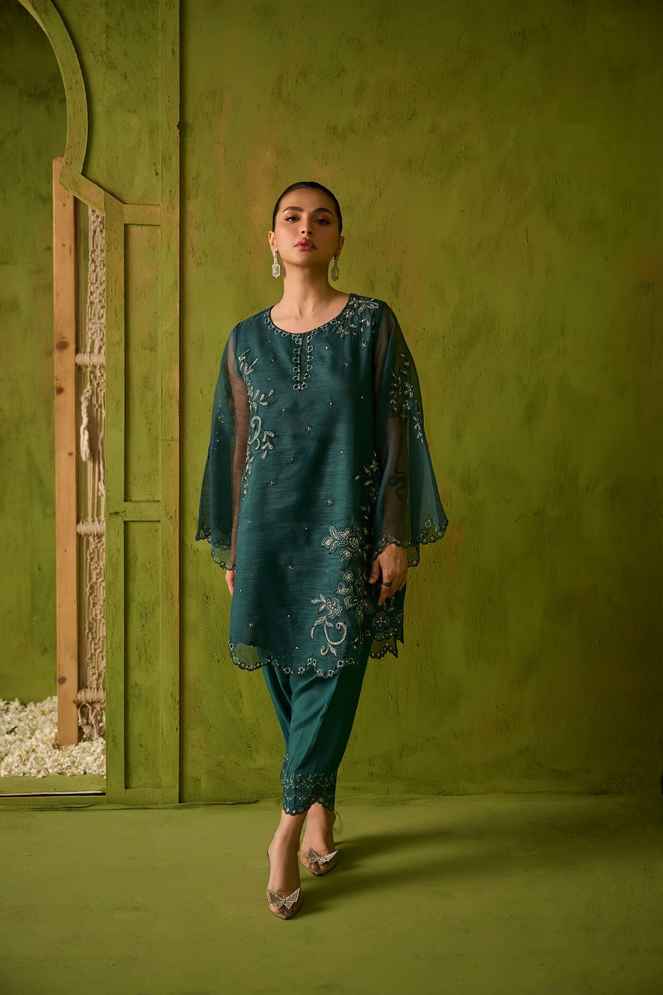 Dhanak | Festive Signature Pret | SS24DA-2478 DARK GREEN