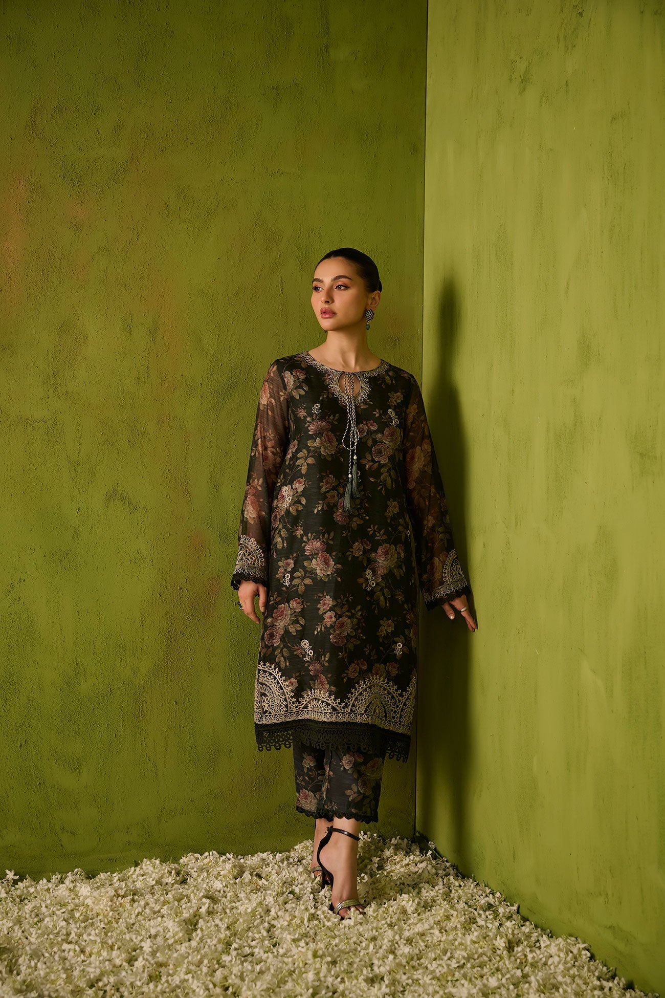 Dhanak | Festive Signature Pret | SS24DA-2474 DARK GREEN