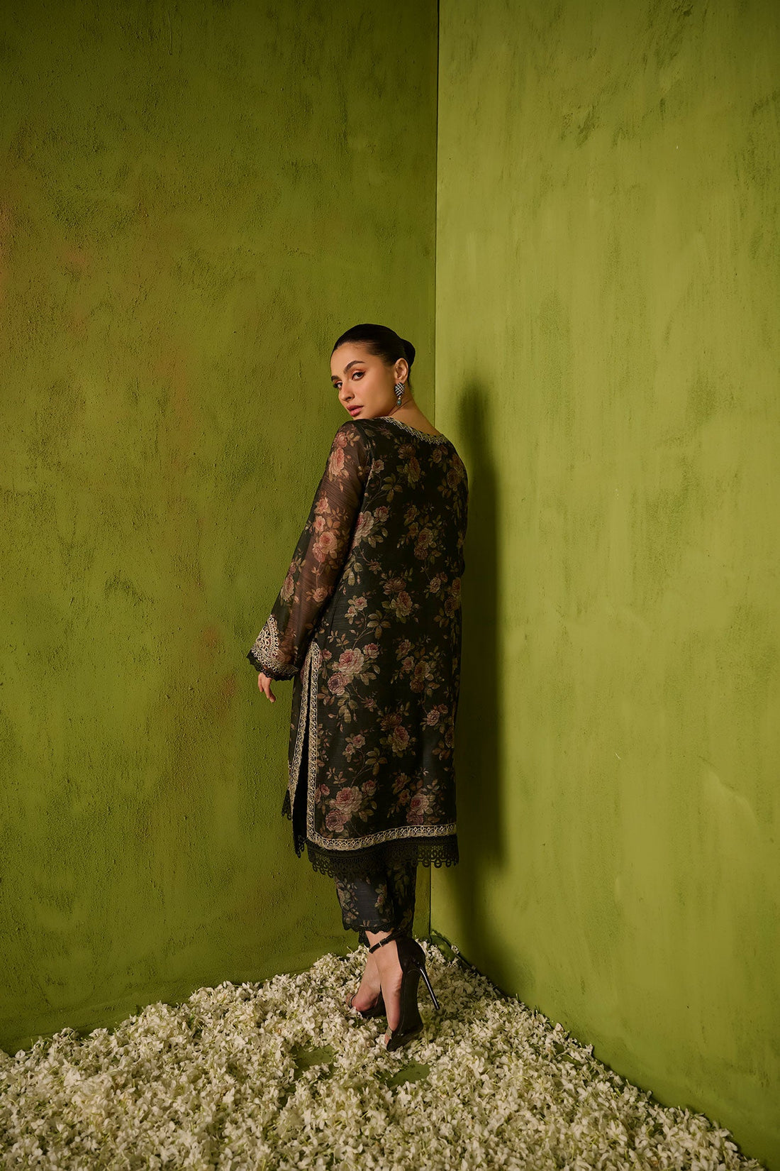 Dhanak | Festive Signature Pret | SS24DA-2474 DARK GREEN