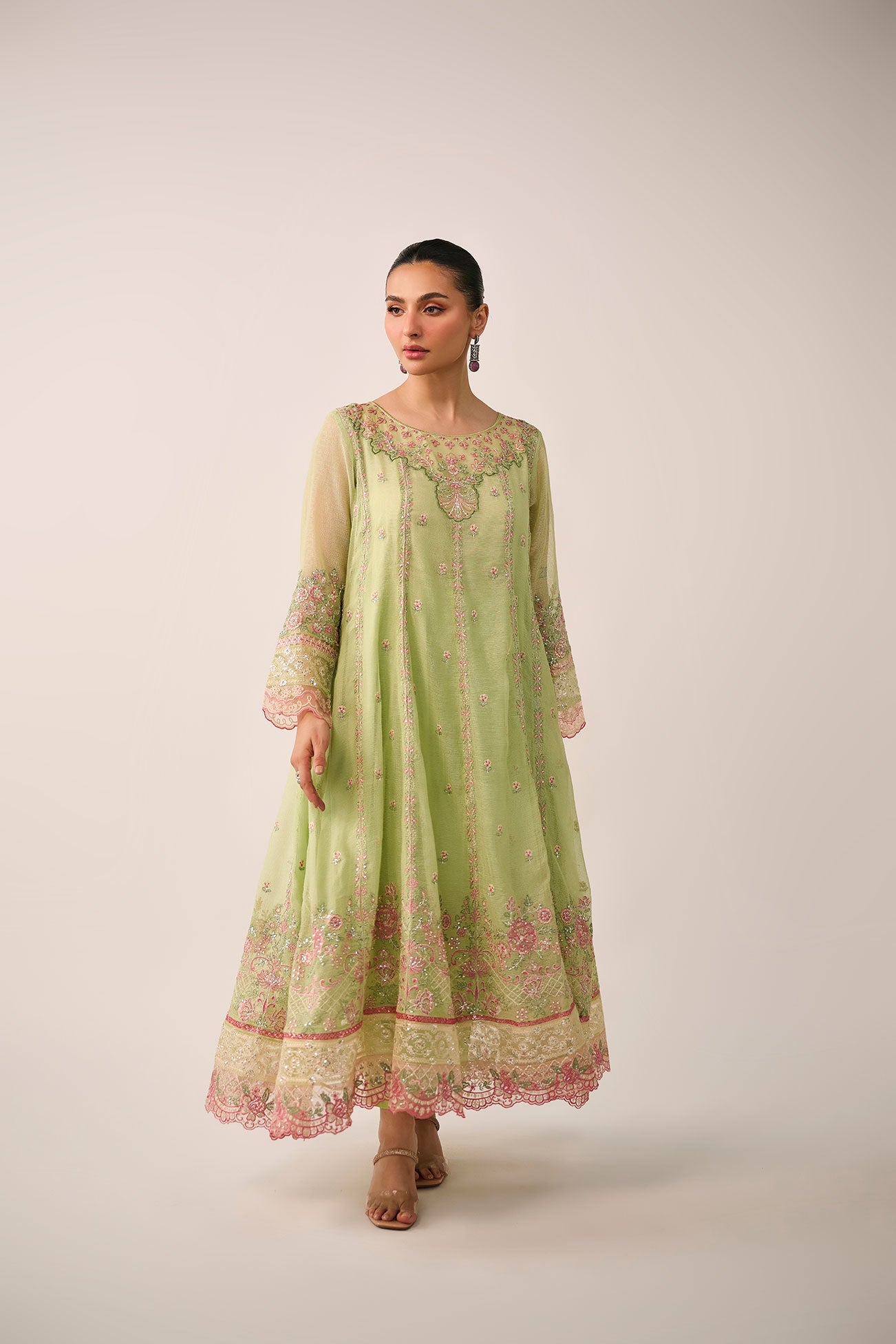 Dhanak | Festive Signature Pret | SS24DA-3195 L-GREEN