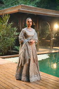 Dhanak | Bridal Couture | HF-3004 GREY - Pakistani Clothes for women, in United Kingdom and United States