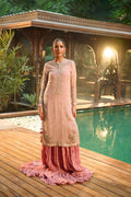 Dhanak | Bridal Couture | HF-3003 L-PINK - Pakistani Clothes for women, in United Kingdom and United States