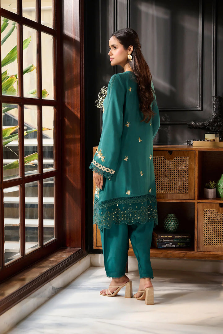 Dhanak | Festive Edit | 2384 - Hoorain Designer Wear - Pakistani Ladies Branded Stitched Clothes in United Kingdom, United states, CA and Australia