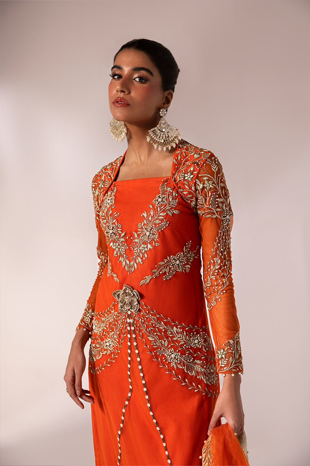 Caia | Regine Luxury Formal’23 | TANGERINE - Pakistani Clothes for women, in United Kingdom and United States