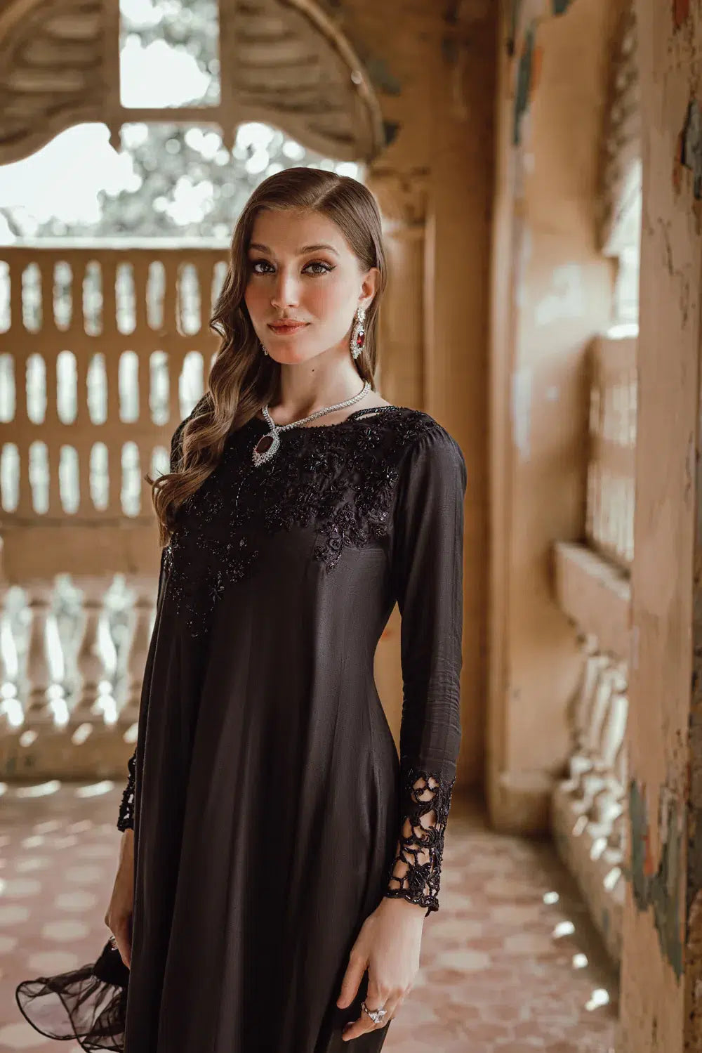 Azure | Embroidered Formals | Charcoal Muse - Pakistani Clothes for women, in United Kingdom and United States