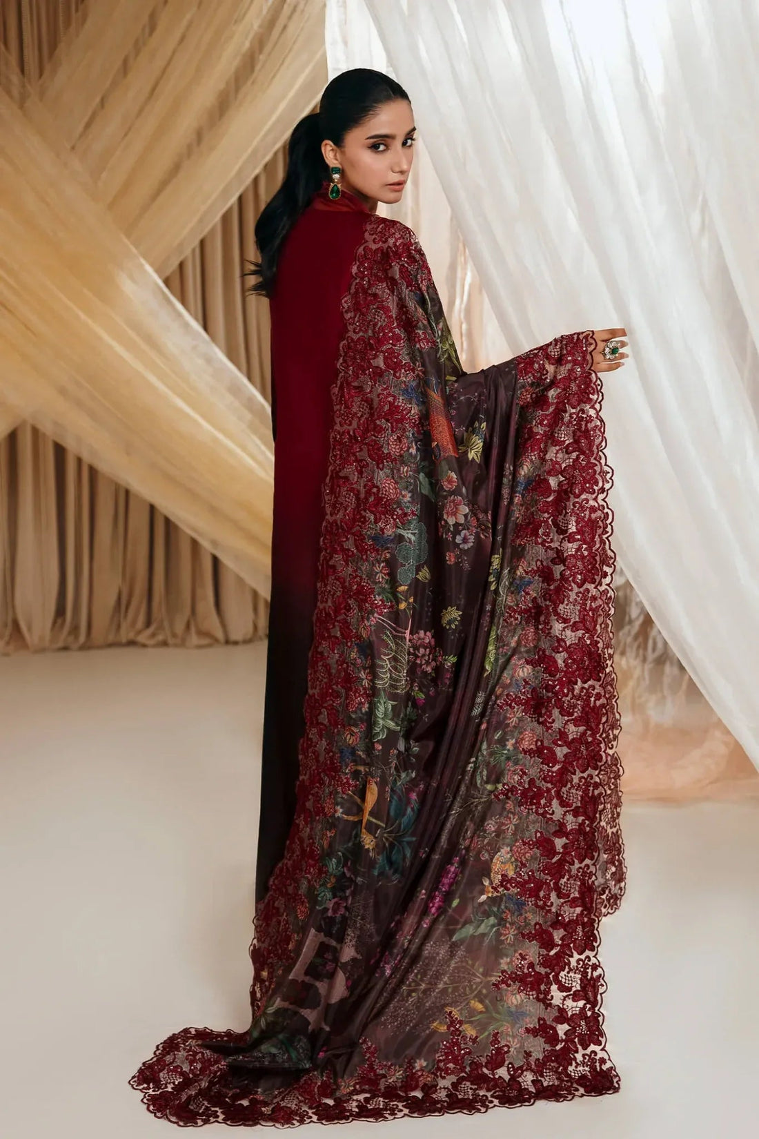 Musferah Saad | Mystere Formals | Crimson Rose