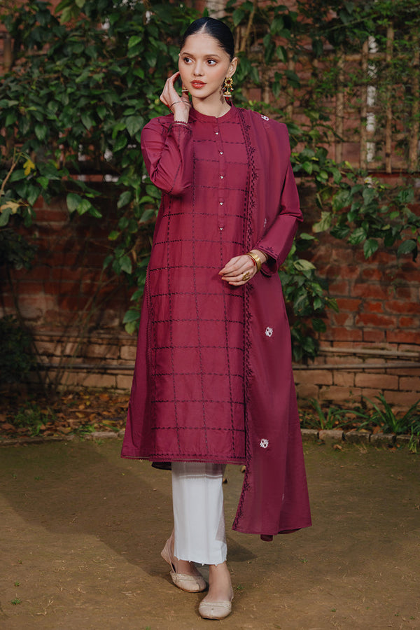 Cross Stitch | Eid Collection | RED WOOD - Hoorain Designer Wear - Pakistani Ladies Branded Stitched Clothes in United Kingdom, United states, CA and Australia