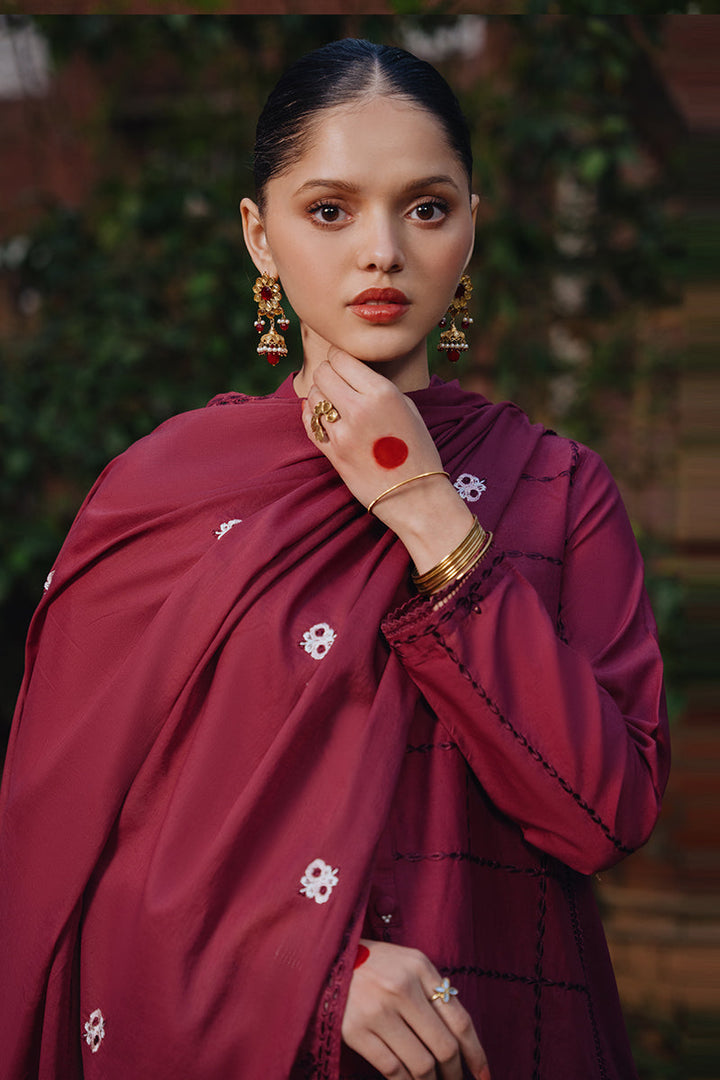 Cross Stitch | Eid Collection | RED WOOD - Hoorain Designer Wear - Pakistani Ladies Branded Stitched Clothes in United Kingdom, United states, CA and Australia