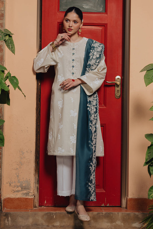 Cross Stitch | Eid Collection | DESERT SAGE - Hoorain Designer Wear - Pakistani Ladies Branded Stitched Clothes in United Kingdom, United states, CA and Australia