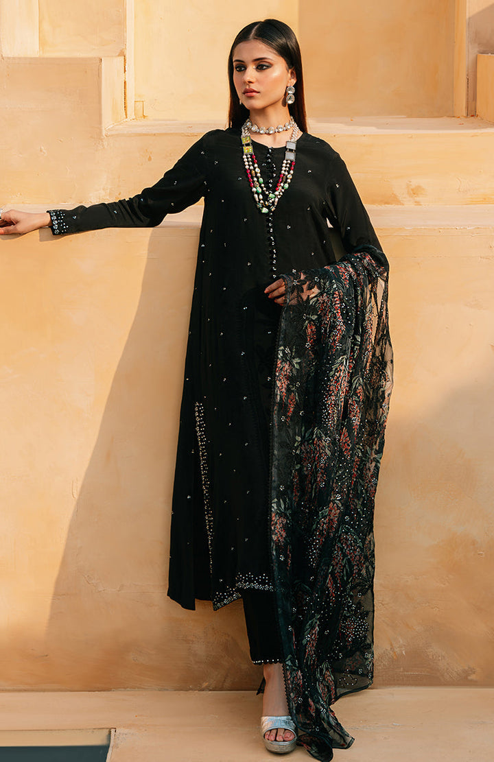 Cross Stitch | Eid Collection | BLACK DAHLIA - Hoorain Designer Wear - Pakistani Ladies Branded Stitched Clothes in United Kingdom, United states, CA and Australia