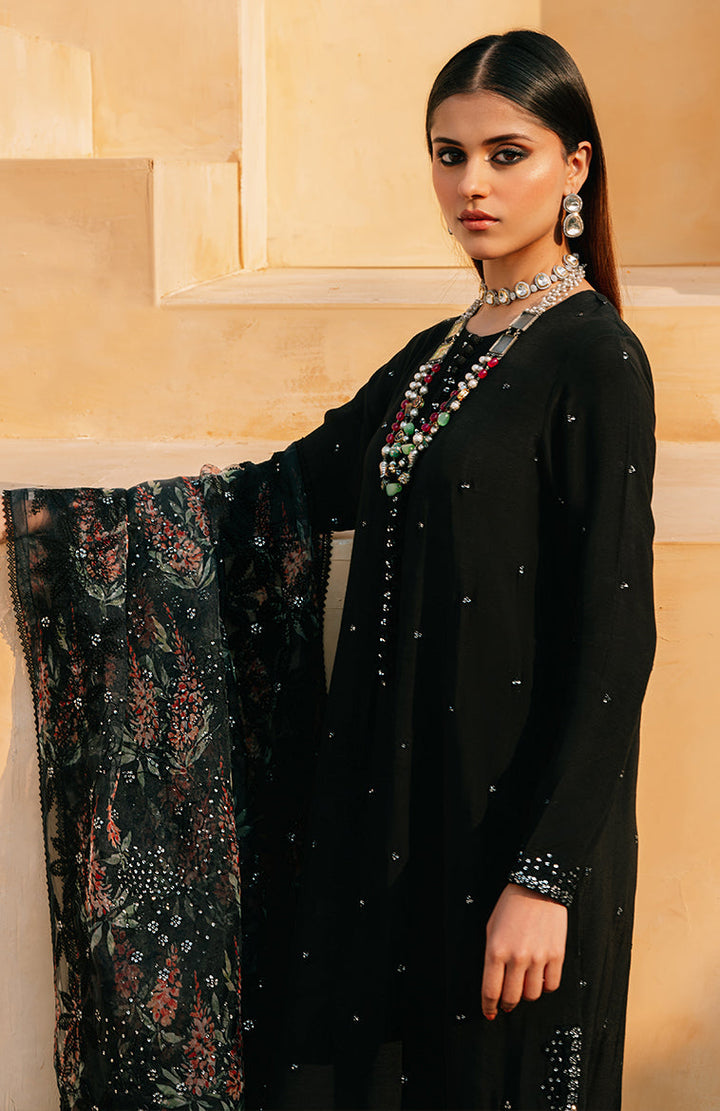 Cross Stitch | Eid Collection | BLACK DAHLIA - Hoorain Designer Wear - Pakistani Ladies Branded Stitched Clothes in United Kingdom, United states, CA and Australia