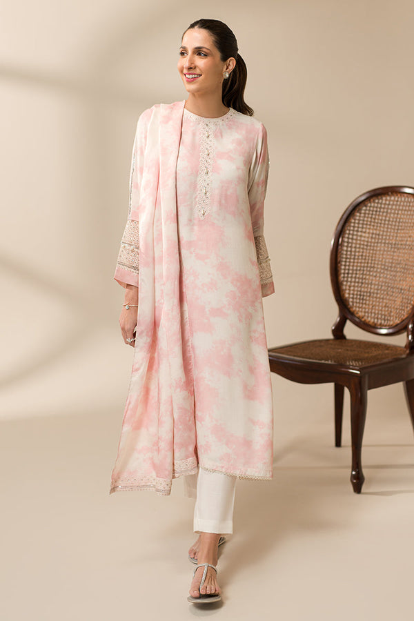 Cross Stitch | Eid Collection | PINK SPLASH - Hoorain Designer Wear - Pakistani Ladies Branded Stitched Clothes in United Kingdom, United states, CA and Australia