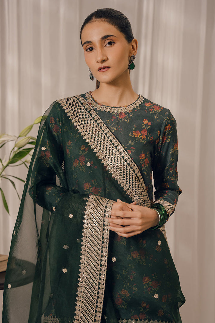 Cross Stitch | Eid Collection | EMERALD AISLE - Hoorain Designer Wear - Pakistani Ladies Branded Stitched Clothes in United Kingdom, United states, CA and Australia