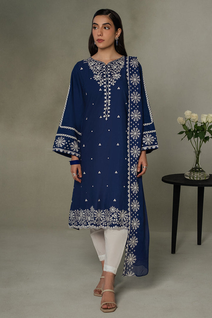 Cross Stitch | Eid Collection | MIDNIGHT BLUE - Pakistani Clothes for women, in United Kingdom and United States