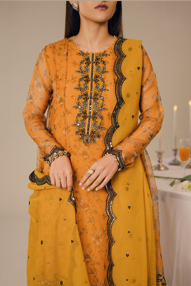 Cross Stitch | Eid Collection | HARVEST GOLD - Pakistani Clothes for women, in United Kingdom and United States