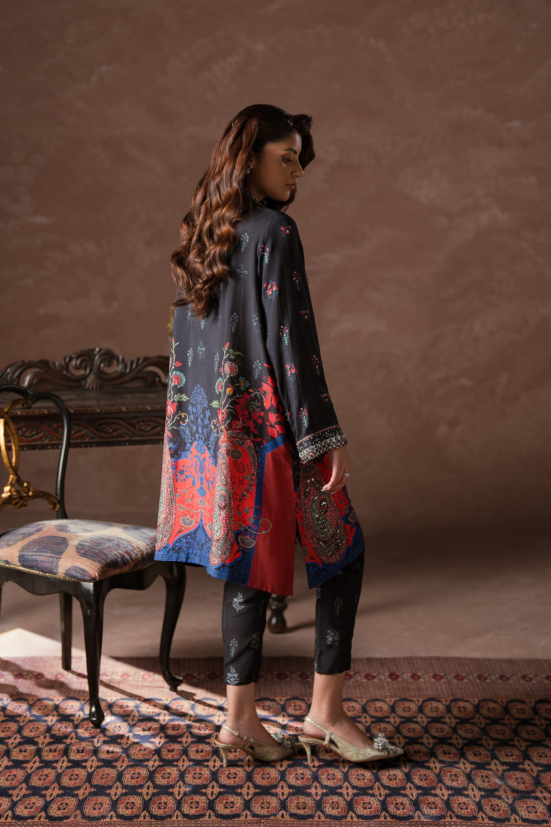 Ammara Khan | Symphony 24 | COSMOPOLITAN JACKET CO-ORD PRINT SET (D-05)