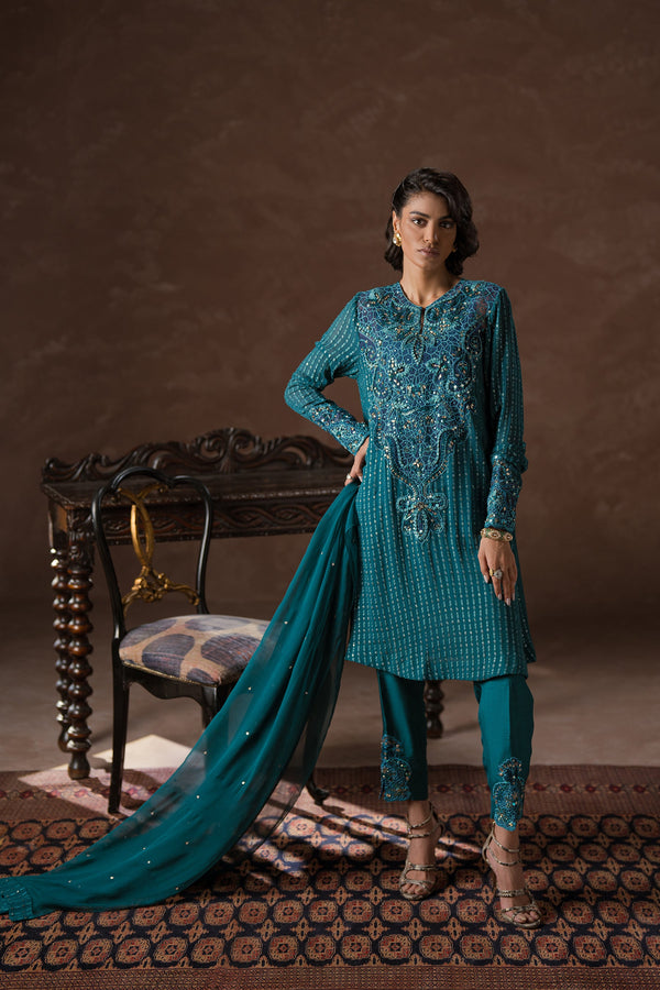 Ammara Khan | Symphony 24 | TEAL BEAUTY SET (D-10)