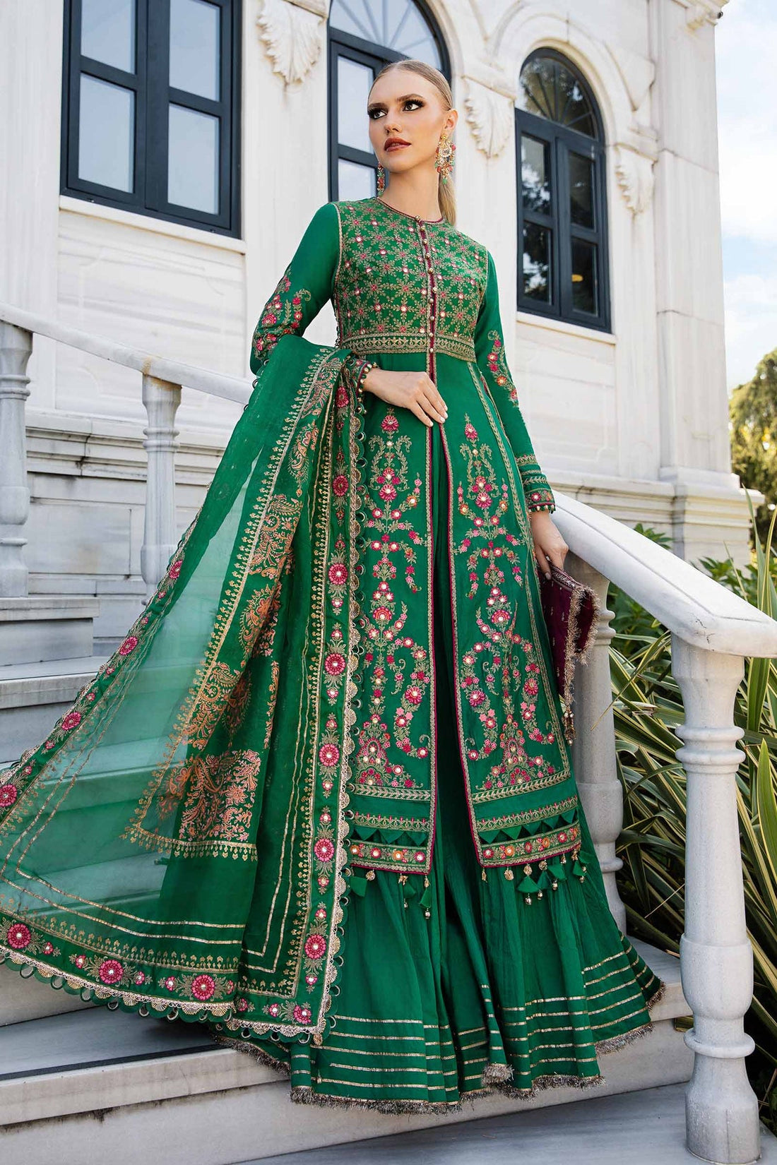 Maria B C Green Bridal Dress Maria B Sateen Formals 24 Pakistani Wedding Dresses UK Tagged Maria B C Green Bridal Dress Maria B Sateen Formals 24 Pakistani Wedding Dresses UK Tagged