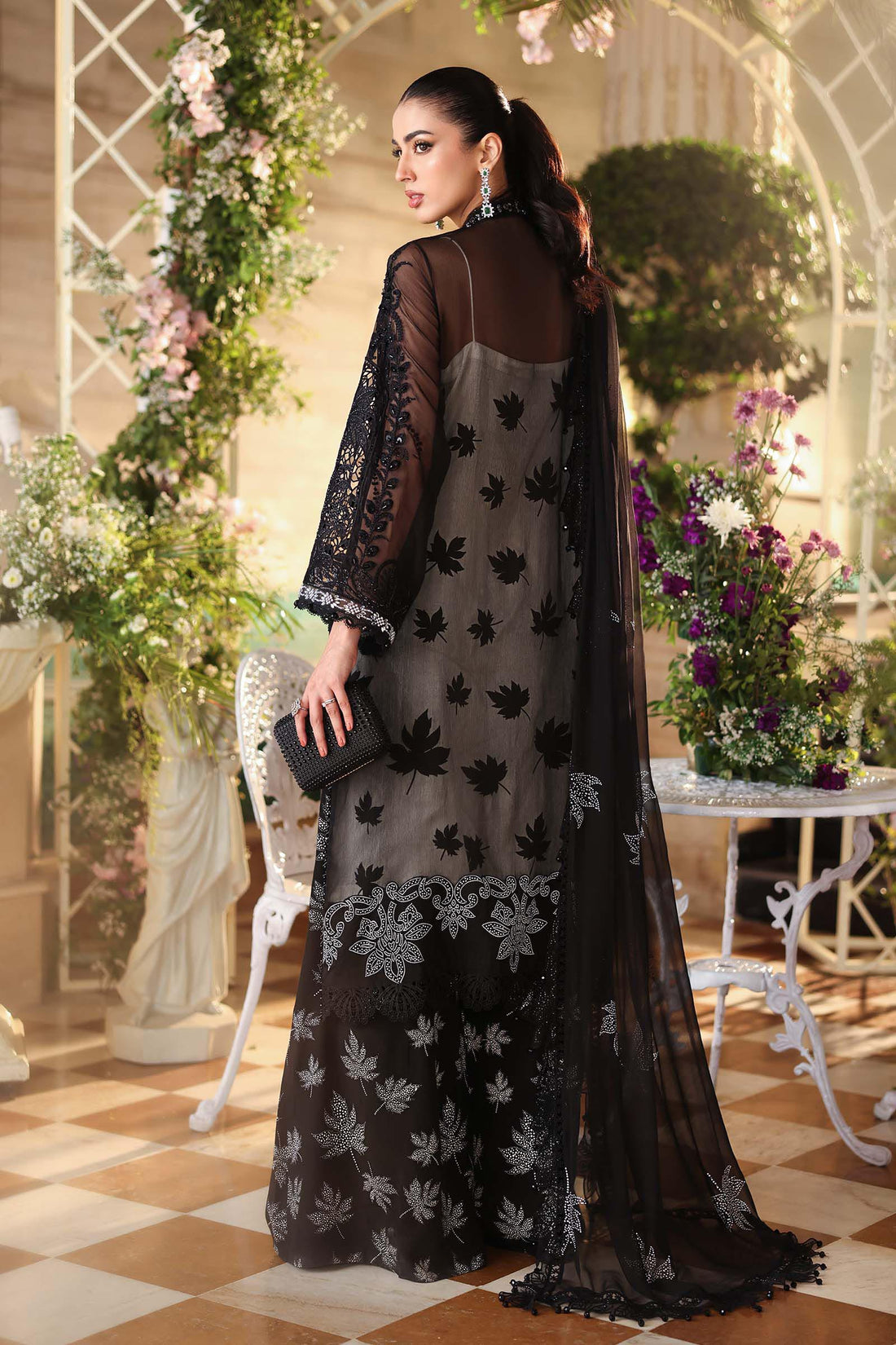 Maria b | Chiffon Formals 26 | MPC-26-101-Black