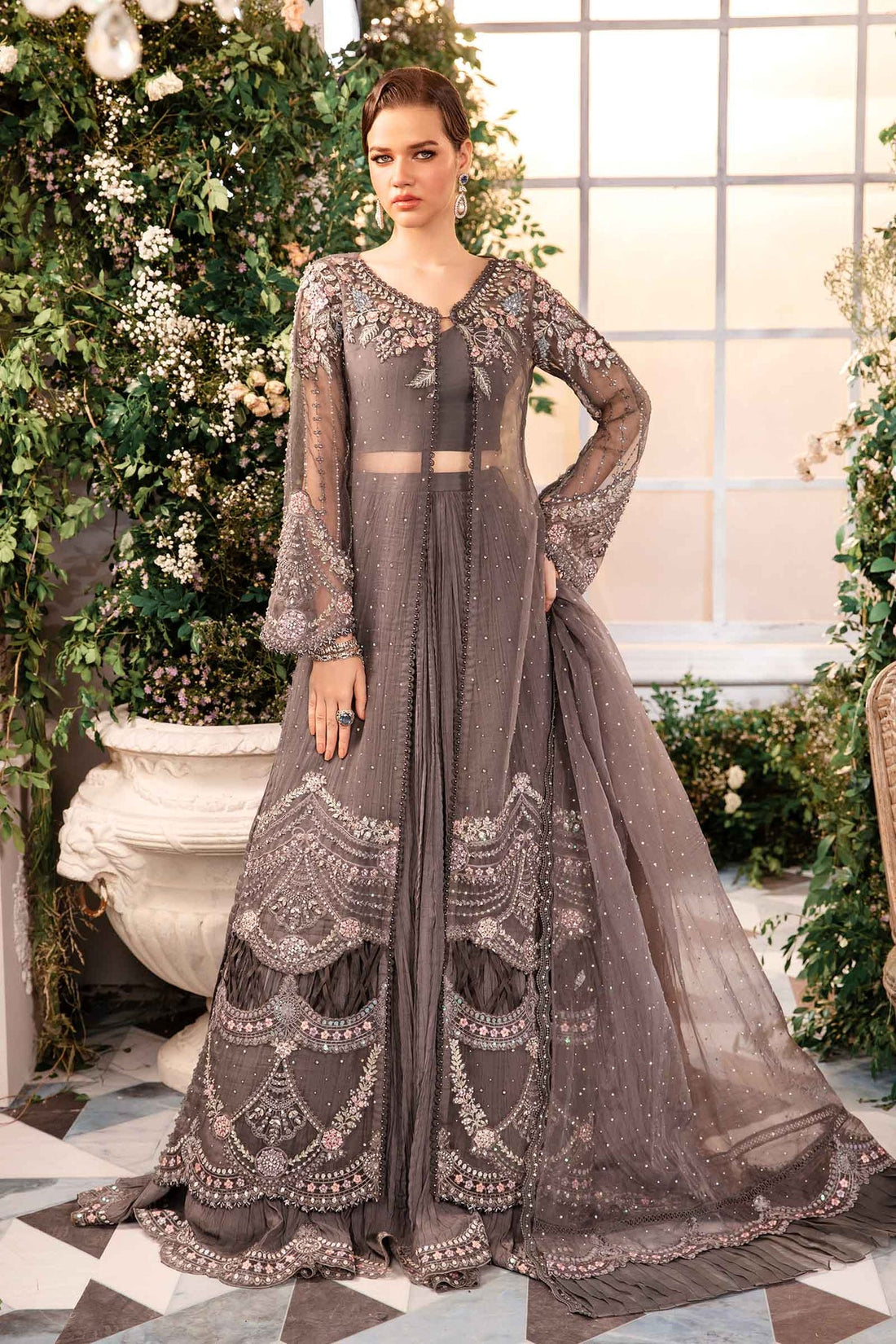 Maria B Embroidered Formals 24 | Bridal Dresses | United Kingdom Hoorain Designer Wear Maria B Embroidered Formals 24 | Bridal Dresses | United Kingdom Hoorain Designer Wear