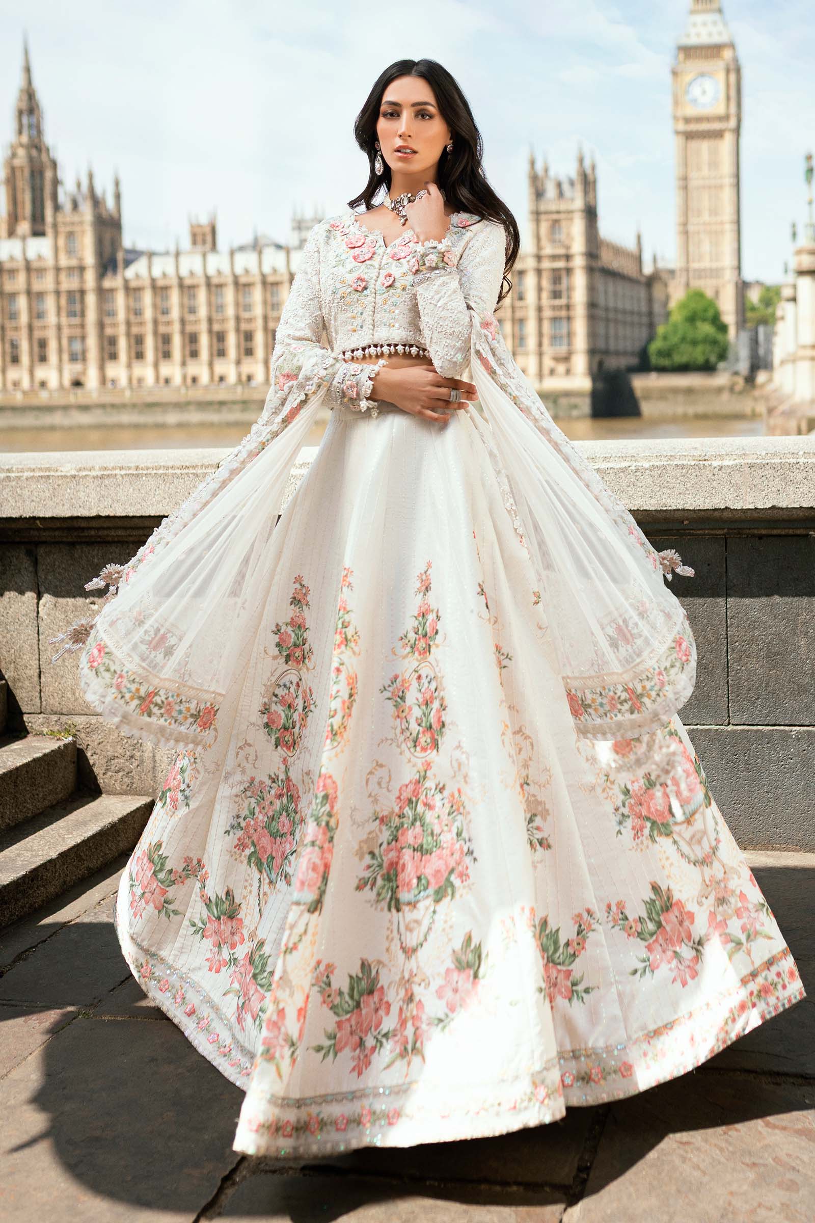 maria b formal dresses | Soiree Formals 25 “Speak to Fashion Consultant” group-DHD9351US Color:Pale Yellow Crepe / Pale Yellow Chiffon On the Sunny Side