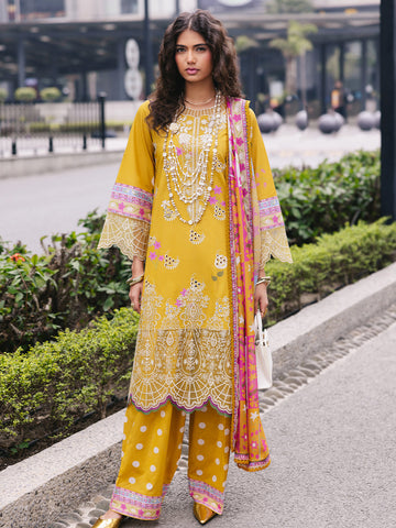 Mahnur | Broadway Luxury Lawn 25 | Buttercup