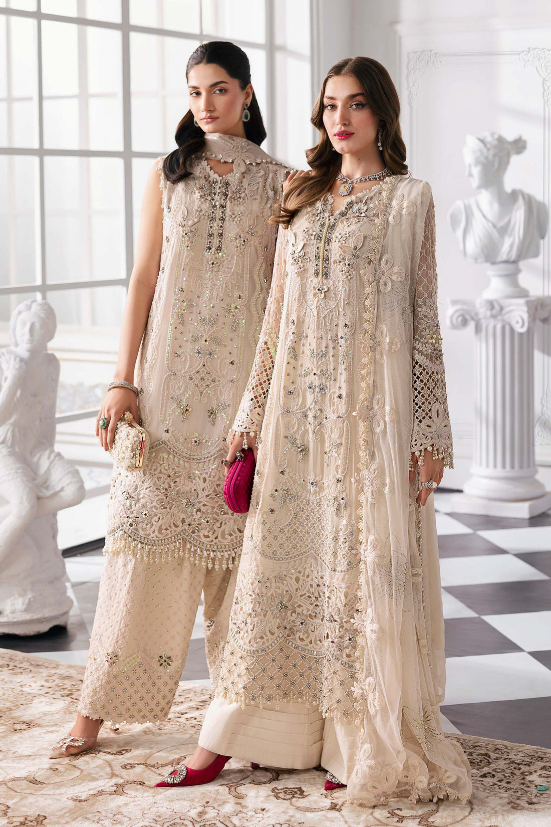 Maria B Embroidered 2025 | Wedding Dresses UK Tagged "Off White" Hoorain Designer Wear Maria B Embroidered 2025 | Wedding Dresses UK Tagged "Off White" Hoorain Designer Wear