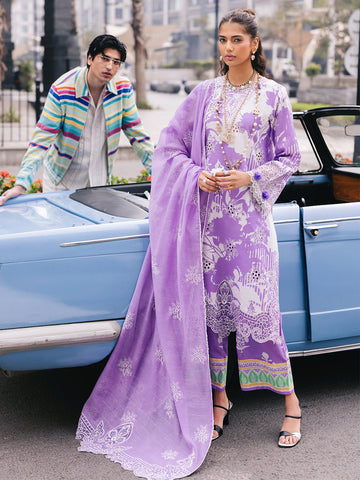 Mahnur | Broadway Luxury Lawn 25 | Viola