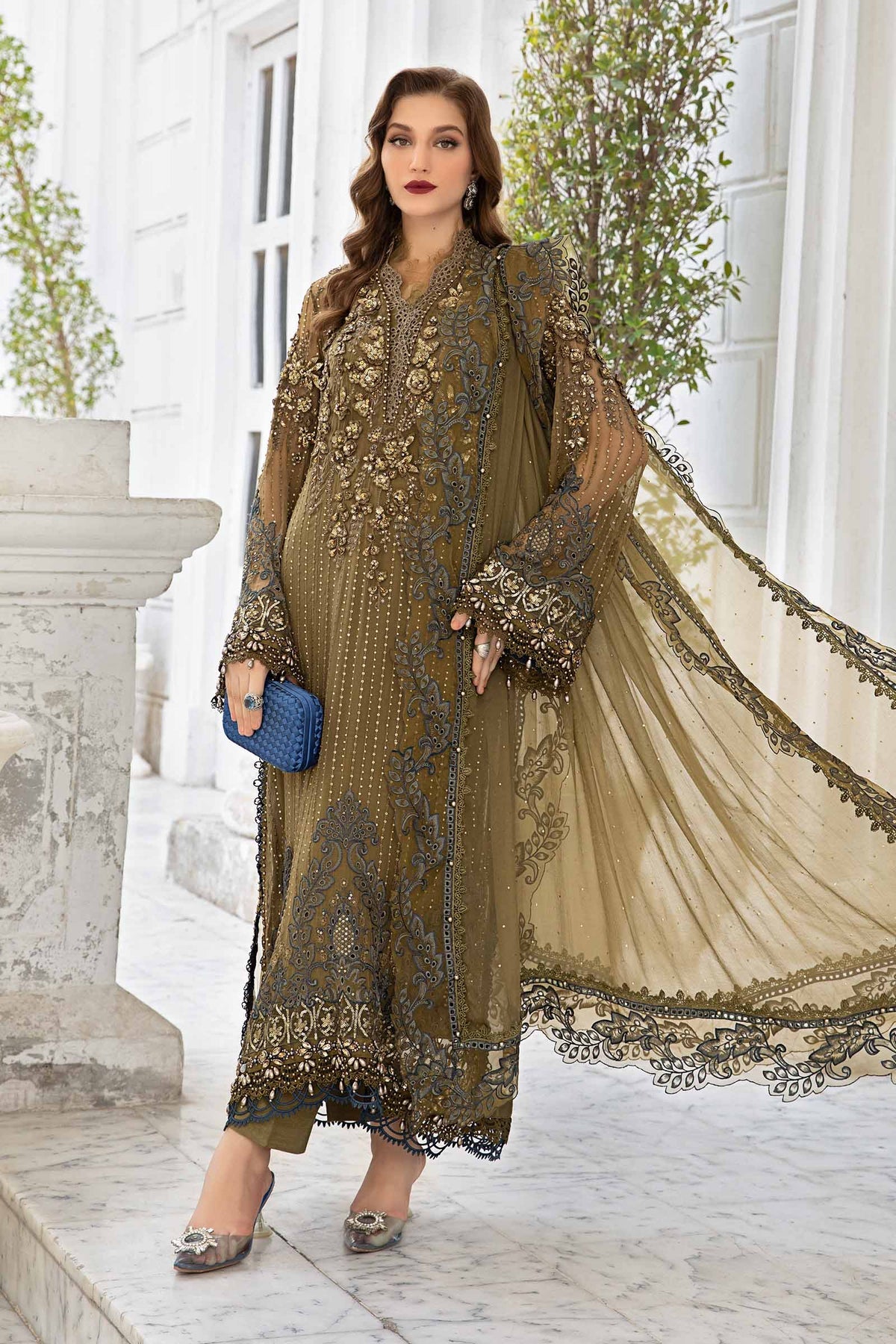 Maria B | Chiffon Formals 24 | Chiffon Suit | MPC-24-108