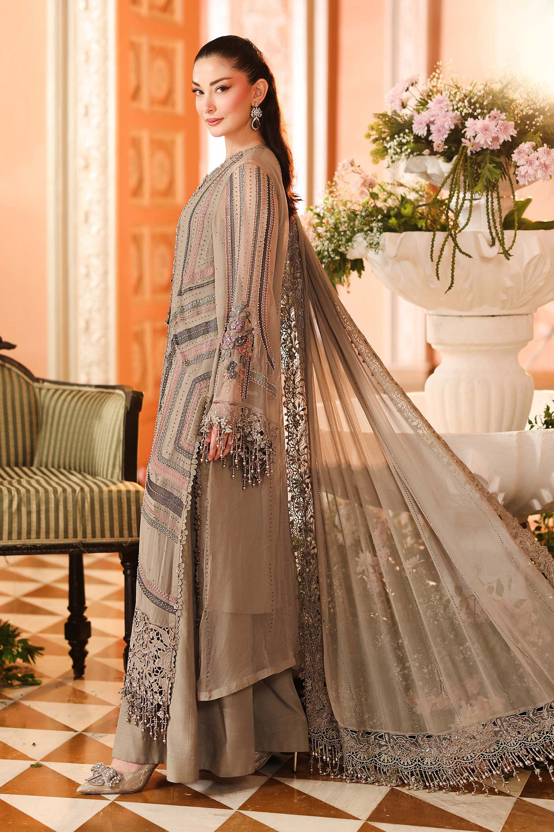 Maria B | Royale Tea Affair | MPC-26-201-Antique Grey