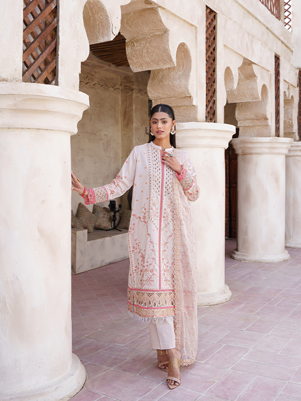 Zebtan | Zeenat Luxury Lawn Eid Collection | ZL 01 - Hoorain Designer Wear - Pakistani Ladies Branded Stitched Clothes in United Kingdom, United states, CA and Australia