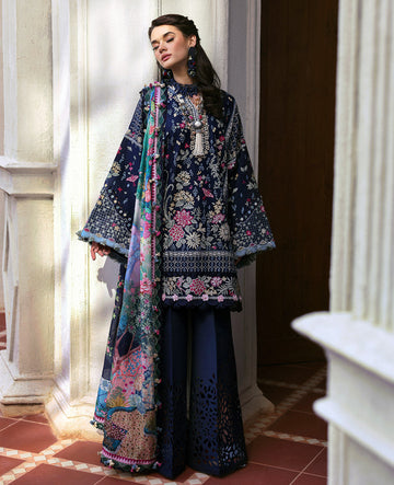 Republic Womenswear | Kalani Eid Luxury Lawn 25 | D5-B - Nyra