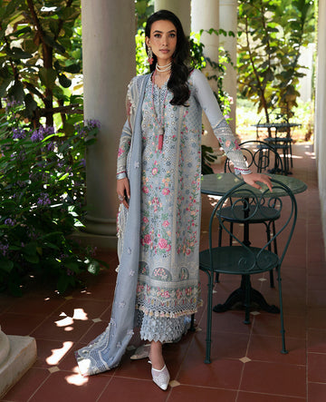 Republic Womenswear | Kalani Eid Luxury Lawn 25 | D7-B - Hoor