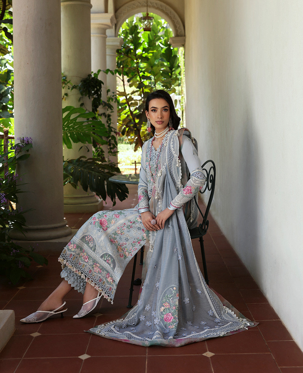 Republic Womenswear | Kalani Eid Luxury Lawn 25 | D7-B - Hoor