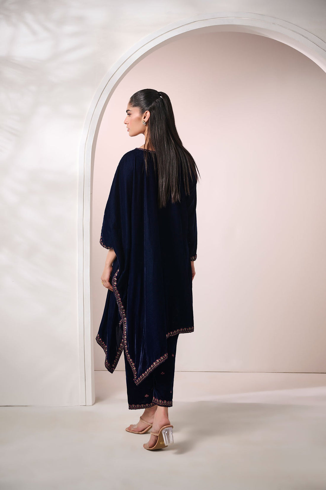 Dhanak | Velvet Edit | FW24DA-2601 NAVY BLUE